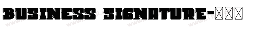 Business signature字体转换